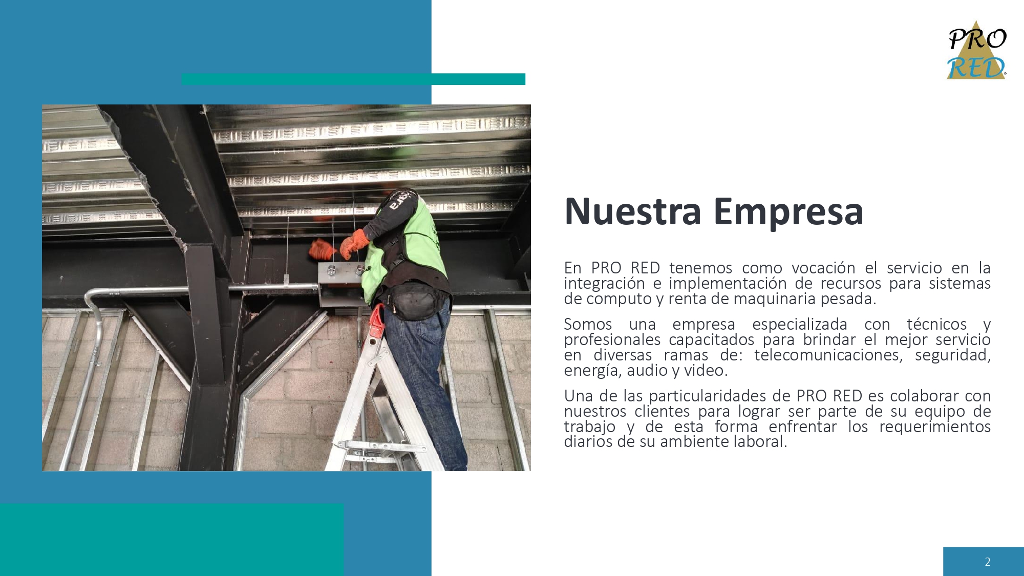 Página 2 del CV PRORED.